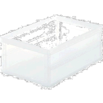 (Direct mail from Japan) Trusco Zhongshan Thin Folding Storage Box 30L Transparent