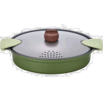 (Direct mail from Japan) WAHEI FREIZ pasta pot green 20×27cm suitable for IH with drain hole