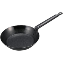 (Direct Mail from Japan) Deer Brand Iron Frying Pan Frying Pan 22cm Long Handle Made in Japan UG-1575 Black