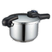 (Direct mail from Japan) Adjustable pressure cooker pressure cooker durable three-layer bottom 5 5L with recipe fast and energy-saving