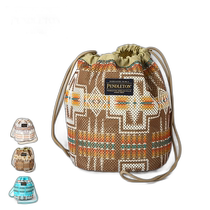 日本直邮Pendleton Mesh Draw Pouch 便携小包 露营户外手提包