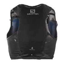 (Direct Mail from Japan) Salomon Running Vest Backpack Water Bottle Storage Lightweight Sweat-Absorbent Quick-Drying 4L Black 4