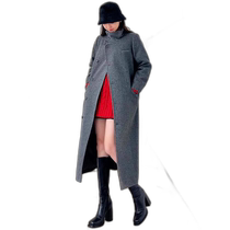 Japan Direct Mail Stand Collar Long Coat RESEXXY Stand Collar Coat