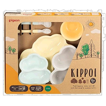 (Direct Mail from Japan) Pigeon KIPPOI Butter Yellow Pigeon Baby Tableware Set