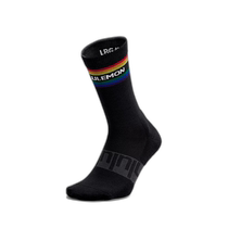 Дневной прилив бегующий ногой Lulemon Lululemon dew Lemont Casual Socks Black Socks Bl