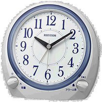 (Direct mail from Japan) RHYTHM Alarm Clock White Bedside Desk