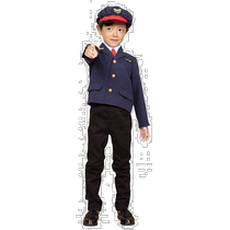 Party City Partycity Professional Role-playing Driver Child Clothing 120cm Seas