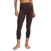 Daily fashion running errands Lululemon Align™ high-waisted nine-quarter pants 23 inches Espresso 1prod96
