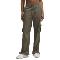 Дневной прилив ножки Lulemon Lululemon Lulmont Women in loose средняя талия Overalls Long pants Army Green S prod