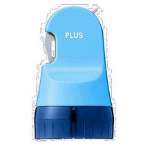 (JAPAN DIRECT MAIL) Plus Pullesque roller type Confidential roller garbled seal double head with mergonomic knife head blue