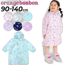 Japan direct mail Orange Bonbon Orange Bonbon 90-140cm childrens coat rain gear for girls