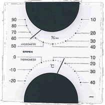 (Japan Direct Mail) EMPEX Humitometer MN-4811 White Thermometer Hygrometer