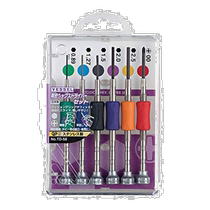 (Japan Direct Mail) VESSEL Shock Screw Batch Precision Star Screwdriver Suit 6-fit TD-58
