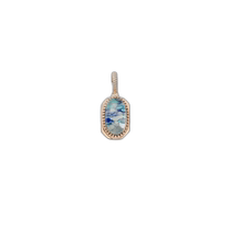 Japanese direct mail agete Akado womens colorful stone inlaid pendant jewelry 10242117085 shell