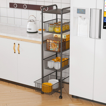 Kitchen drawer-type vegetable storage rack floor multilayer fruit and vegetable vegetable basket Home snacks Nip Sewn Lockers