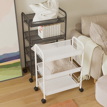 Bedroom Mobile Shelve Shelf Floor Multilayer Storage Small Trolley Dormitory Bedside Bookcase Kitchen Snacks Storage Deviner