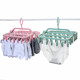 32-clip clothes drying rack multi-clip ເຄື່ອງ​ນຸ່ງ​ຫົ່ມ​ຄົວ​ເຮືອນ hanging disc sock drying clip​