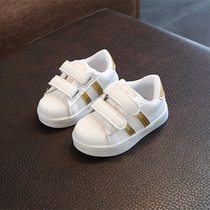 NEW toddler shoes childrens shoes one and a half year old female baby spring and autumn shoes-year old single shoes soft bottom white shoes boys casual shoes