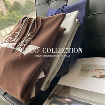 Clearance to pick up the leak Wu enemy wear thin velvet inside ~ letter printing hooded sweater skirt autumn winter long dress