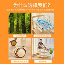 Baby care table diaper changing table baby bed removable toddler bathing table touching solid wood massage table