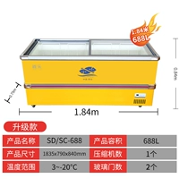 1,8 метра одно напряжение Обновление электронное управление температурой 1835x790x840 688 литров