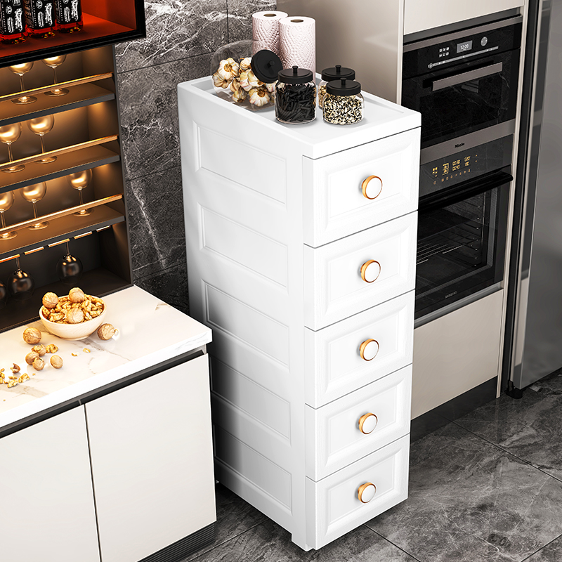 20 20 25 35cm clamping slit containing layer rack kitchen debris finishing frame thickened slit cabinet plastic shelve storage cabinet