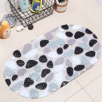 Bathroom Bath Shower Large Size Large Oversized Mat Bathroom Anti Slip Mat Waterproof Ground Mat White Bottom Marine Washable