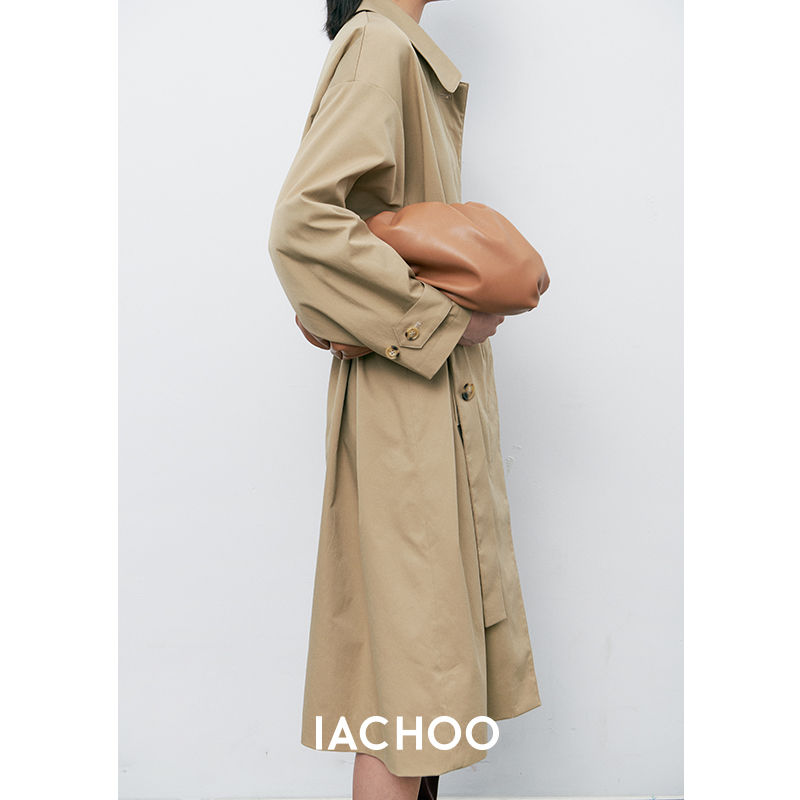 IACHOO 2021 new knocks in the shape of a capsized wind cloak with a long version of its colour lukewarm wind-style jacket woman
