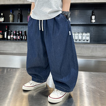 Boys' Pants Summer Thin Anti-Mosquito Pants 2026 New Korean Style Children's Summer Wear Loose Little Boy Denim Long Pants