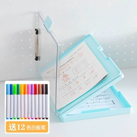 1246 свежий синий 1 шт. (двойной слой с боковым отверстием для 12 цветных маркеров для белой доски)