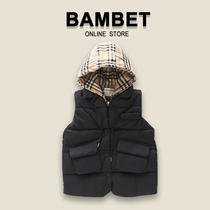Italy Bambet childrens winter wear long horse clip 2021 new winter down cotton vest