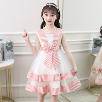 Italian girls summer dress 2021 new childrens clothing summer children princess dress little girl Korean skirt