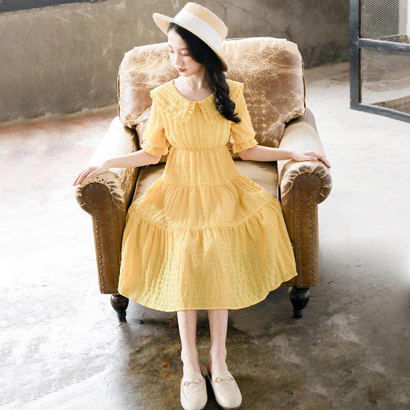 Italian Bambet Girls Dress Summer Children Princess Dress Western style Big girl Little girl Super fairy skirt