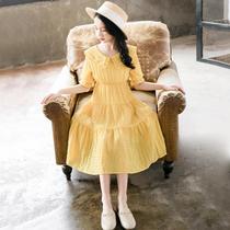 Italian Bambet Girls Dress Summer childrens princess dress Western style Big girl little girl super fairy skirt