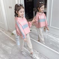 Italian Bambet girls spring suit New spring and autumn Western style middle and large childrens sports casual fashionable two-piece suit