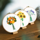 Набор материалов ручной работы для начинающих, рождественская подвеска, «сделай сам», с вышивкой, подсолнух, подарок на день рождения