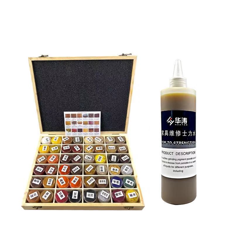 Repair paint treasure color powder 48 color wood furniture paint color repair repair material imported oily color fine pigment powder