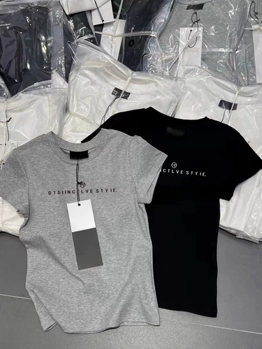 Летняя футболка, короткий рукав, изысканный стиль