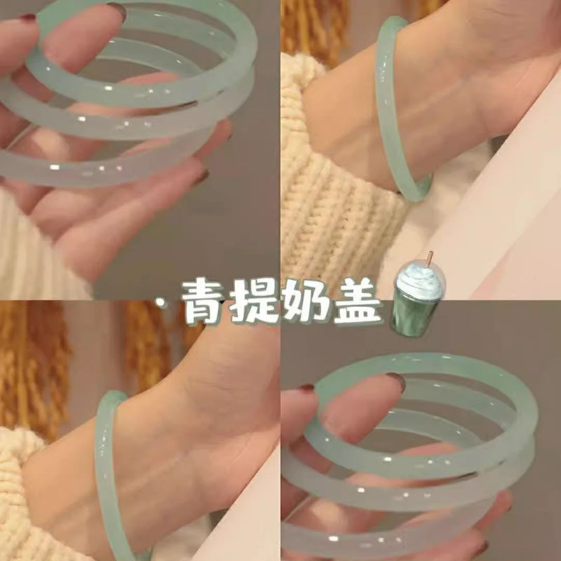 一步一响玻璃叮当手镯玫瑰镯子古风汉服配饰闺蜜手镯一对女手环