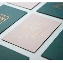 High-end business card making hot gold making creative business pink ink green full version bottom color business card hot gold press concave card sheet production creative design high-end special cotton paper with gold edge rugged business card