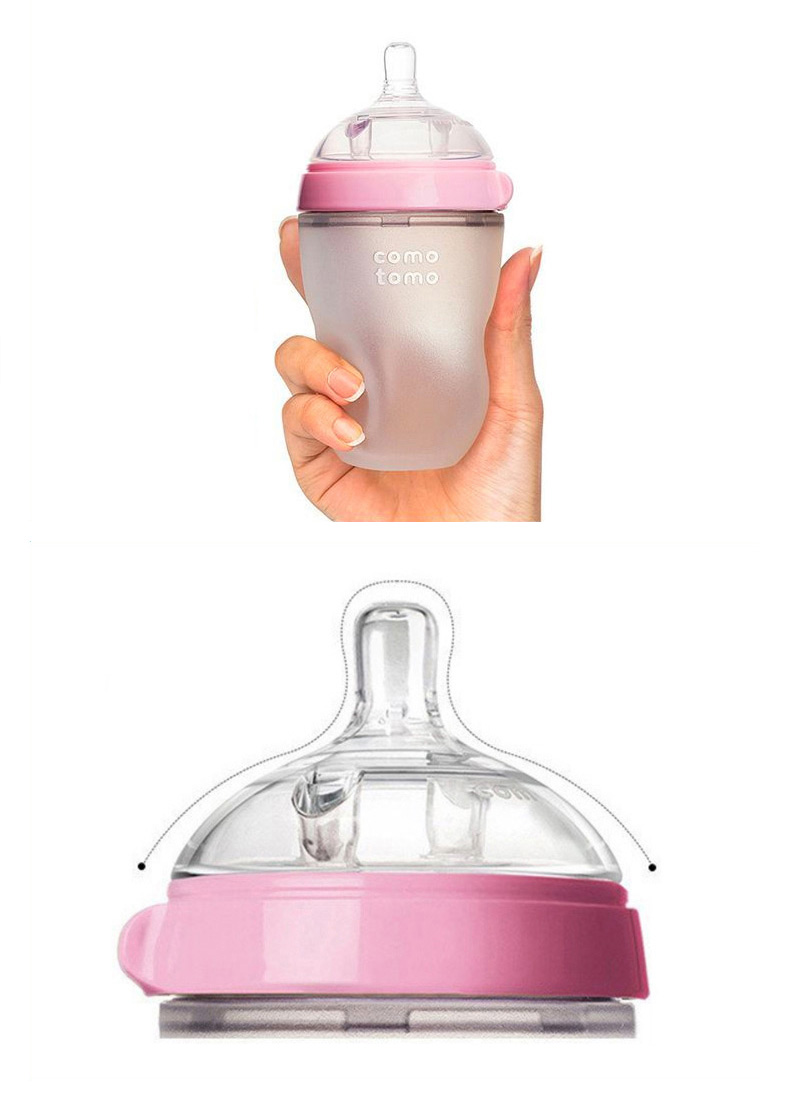 韩国 可么多么 Comotomo 母乳实感硅胶防胀气奶瓶 250ml*2瓶 图16