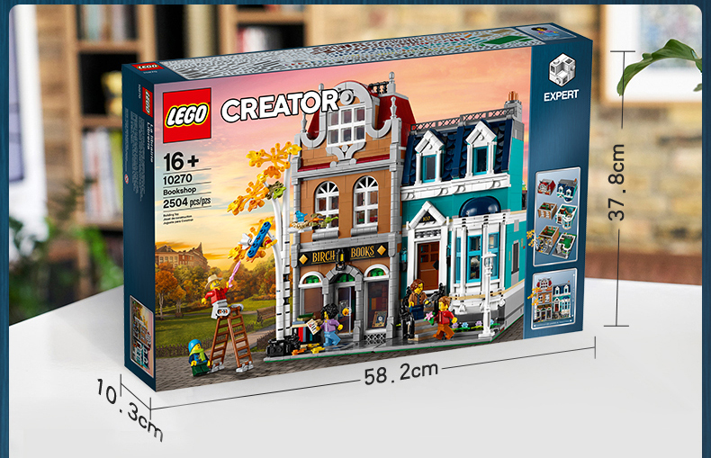 LEGO 乐高 Creator创意百变高手系列 10270 书店 积木玩具 88VIP会员折后￥925.63包邮包税
