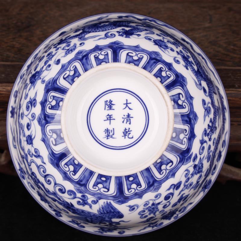 Jingdezhen porcelain in extremely good fortune always imitation qianlong porcelain Chinese style classical soft adornment art bowls furnishing articles