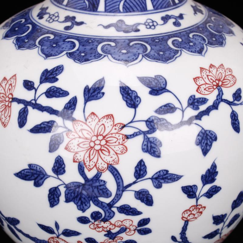 Jingdezhen blue and white youligong imitation qianlong all hand new Chinese style living room boutique household soft adornment company in furnishing articles