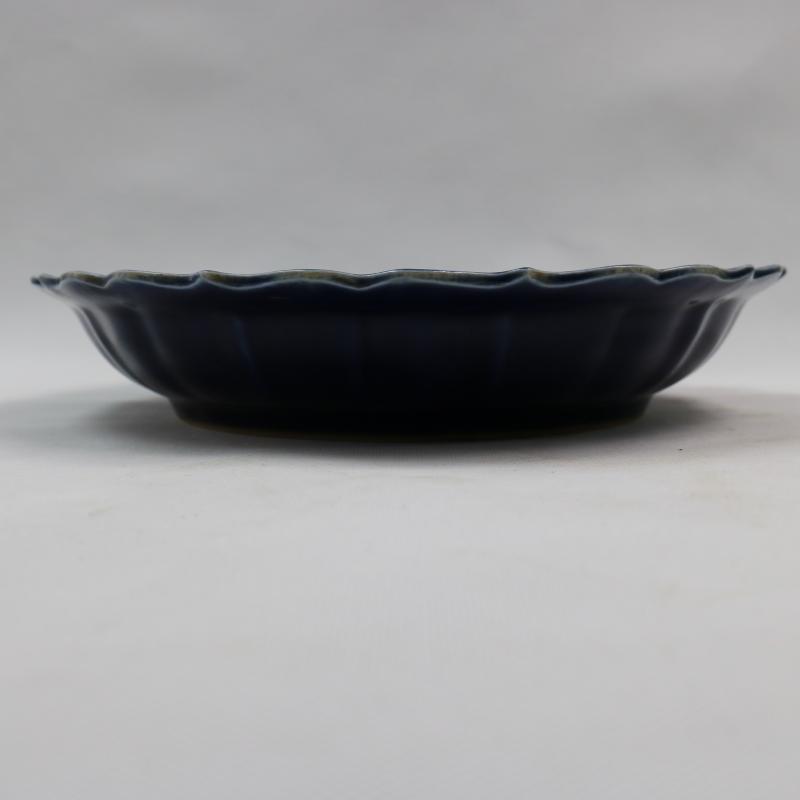 Jingdezhen generic reward of zheng he 's offering gong Ming yongle years offering discount indigo decorative pattern plate plate of restoring ancient ways furnishing articles
