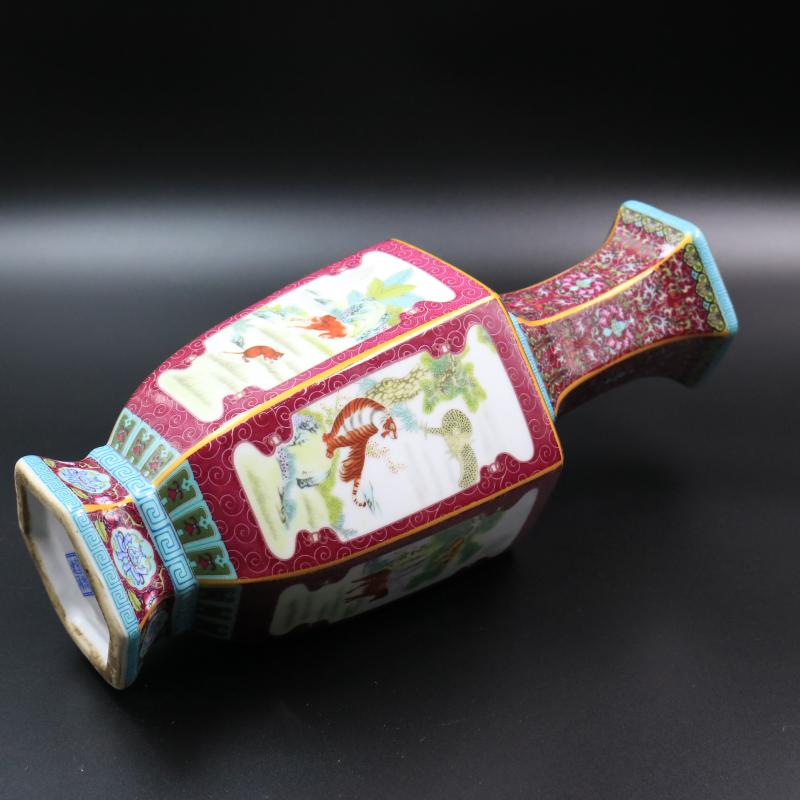 Jingdezhen archaize colored enamel porcelain the qing qianlong com.lowagie.text.paragraph zodiac bottles of antique home decoration old goods furnishing articles