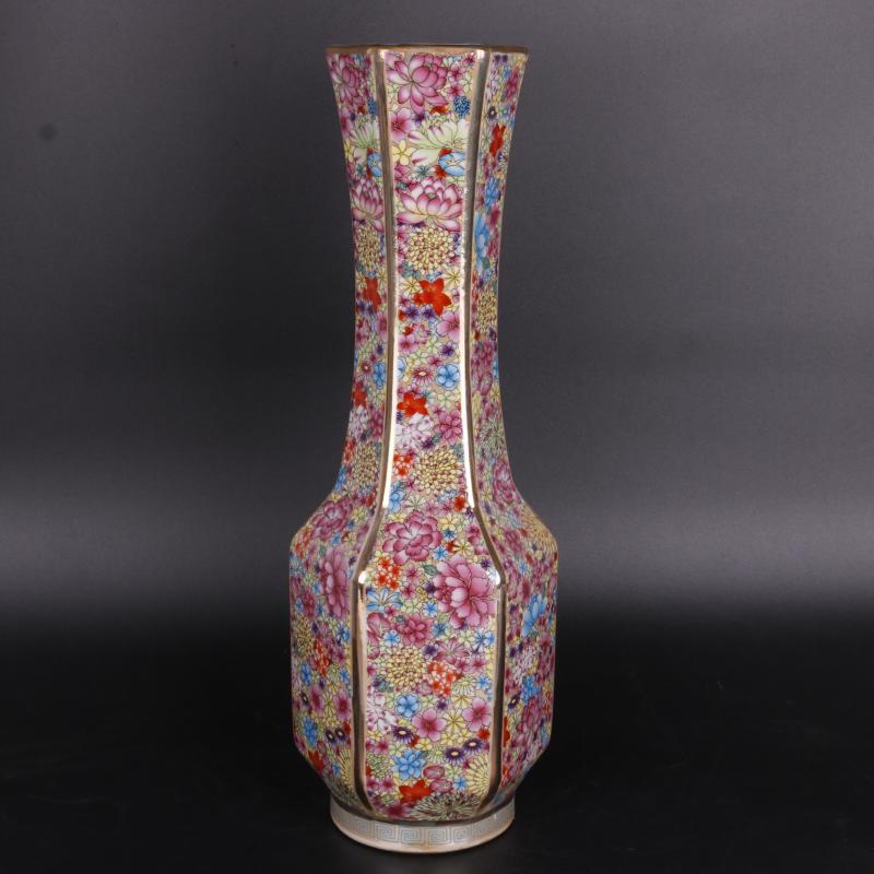 Antique crafts porcelain household of Chinese style living room rich ancient frame penjing collection the qing qianlong pastel decorative pattern design