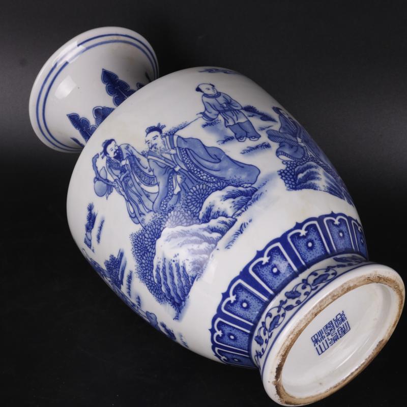 The Qing qianlong character wen party, pointed to the design applique antique porcelain household of Chinese style furnishing articles old goods collection process