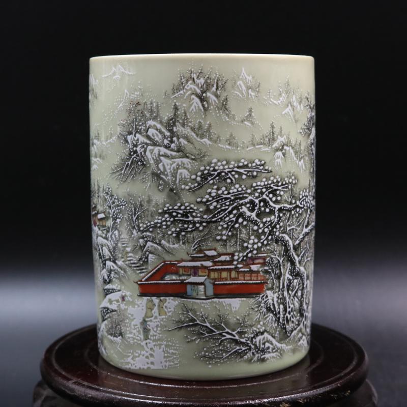 Archaize of jingdezhen porcelain powder wariety pen container to restore ancient ways in dajing com.lowagie.text.paragraph household adornment antique antique antique furnishing articles