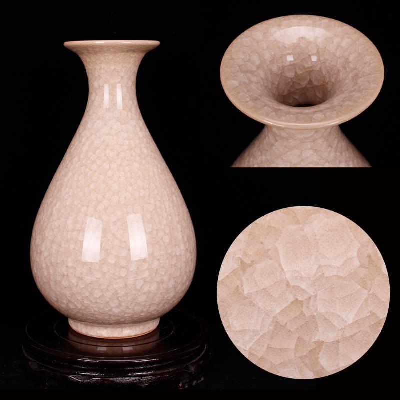 Archaize of jingdezhen porcelain borneol crackle vase classical Chinese style household decorative vase do old antique handicrafts